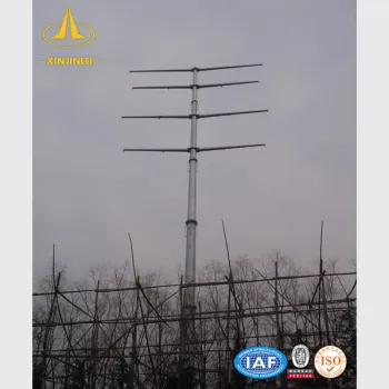Galvanized Steel Utility Power Pole For Electrical Power Transmission