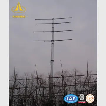 Galvanized Steel Utility Power Pole For Electrical Power Transmission