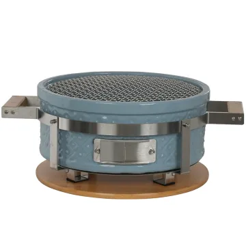 Colorful Japanese Ceramic Charcoal Baby Blue BBQ Grill