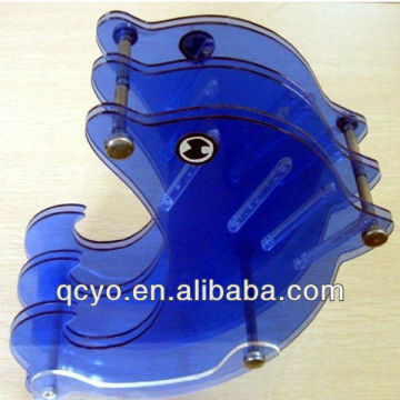 Fashion fish shape blue acrylic knife display stand