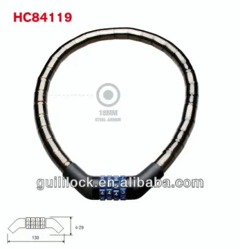4-digit combination Joint cable lock/motocycle lock HC84119