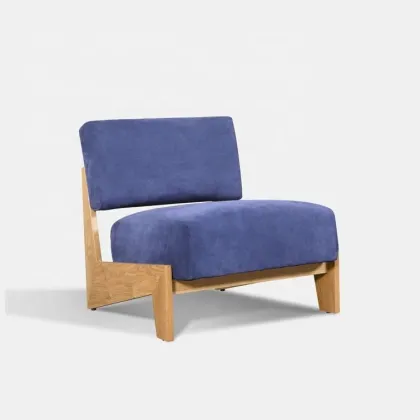 Schulte Slipper Chair: Modern Solid Wood Tufted Living Room Chair Factory Direct