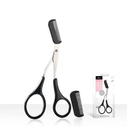 Zhixin Hot Sale Stainless Steel Eyebrow Trimming Scissors and Comb Set