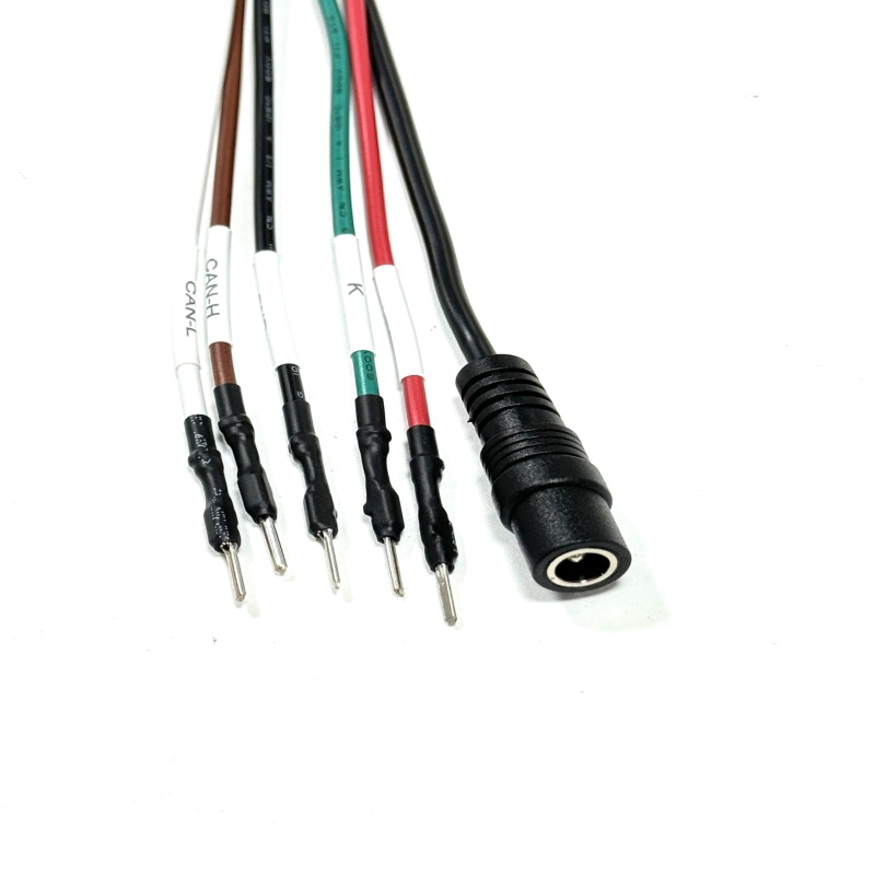 OBDII 16P Female to DC5521 Diagnostic Cable