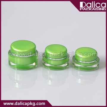 Amazing stylish plastic oval acrylic gel jar