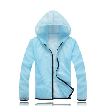 traveling unisex windbreaker nylon fabric hooded fishing sports jacket