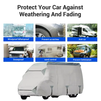 Newly Designed Oxford Cloth RV Cover - Waterproof & UV Protection for Travel Trailers & RVs