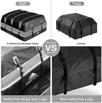 waterproof rooftop cargo carrier 600D PVC roof rack cargo carrier SUV cargo carrier