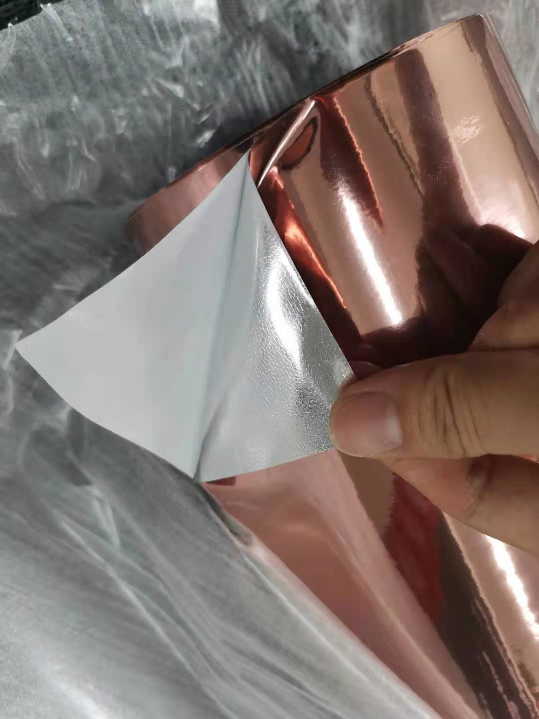 High Stretchable Car Chrome Vinyl Wrap Rose Gold Rohs Approved3