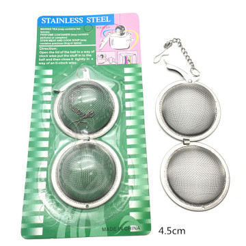 Reusable 304 Stainless Steel Mesh Tea Infuser Ball Strainer for Hot Pot and Halogen Filters