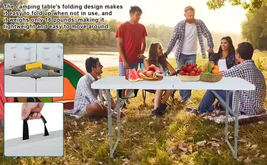 Portable Folding Dining Table for Garden Parties and Events