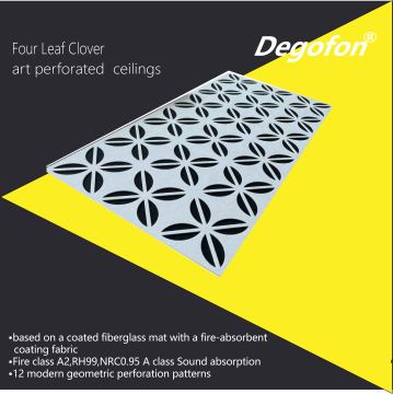 customised perforated fiberglass wool panels