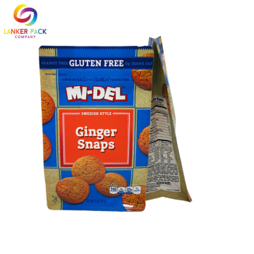 Funda frontal personalizada Ziplock con fondo plano para galletas