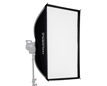 FEELWORLD Dual Diffusion 60x90 cm Rectangular Softbox with Quick Release Bowens Mount