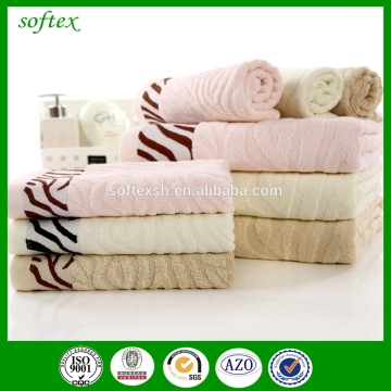 tiger stripe bath towel 420g bamboo fiber towel set                        
                                                                                Supplier's Choice