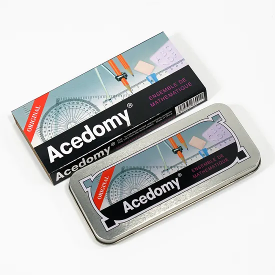 Multifunctional Student Stationery Set - 12 Piece Gift Set with Compass Ruler Eraser