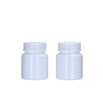 60cc oq paketli idishlar HDPE dumaloq plastik shisha
