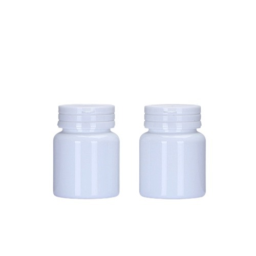 60cc oq paketli idishlar HDPE dumaloq plastik shisha