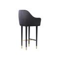 Lunar bar stool high back club chair