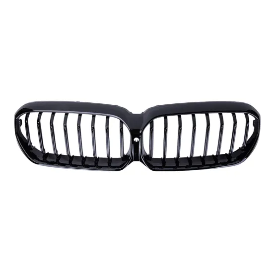 CLY Front Car Grill ABS Grille for BMW G30 LCI 5 Series 2021-IN Black Single Slat