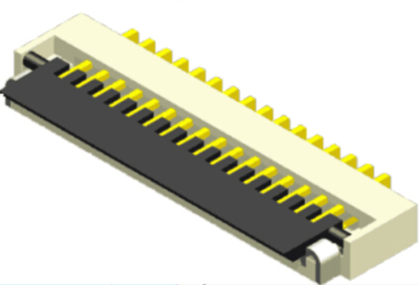 0.4mm FPC SMT Dwi Sentuhan Jenis Penutup Berengsel