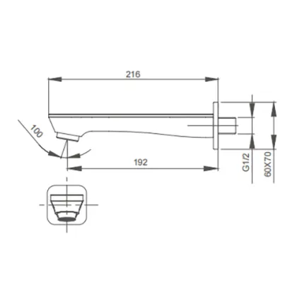 Shower Tub Spout