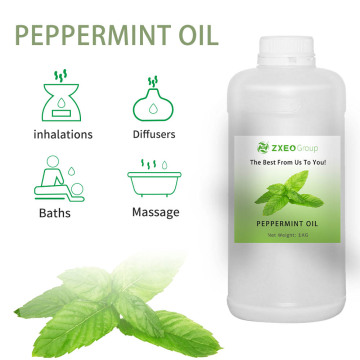 Óleo essencial de hortelã -pimenta orgânica para cabelos, difusor - 100% puro Mentha x Piperita Mint Folhas vapor destiladas | A granel 1 kg