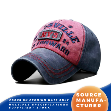 Topi Baseball NYSville 84 Dua Warna Dicuci