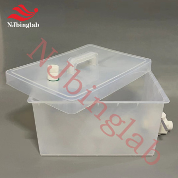 NJbinglab PFA square reaction tank, Excellent chemical resistance, even at elevated temperatures