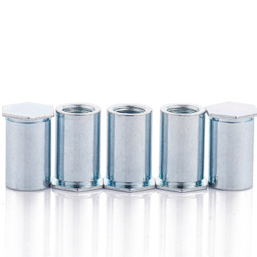 Factory Outlet: Carbon Steel Galvanizing Pressure Rivet Nuts - M3x8, External Hexagonal Column