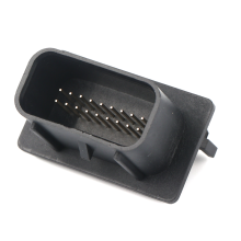 Conector impermeable de 18p con revestimiento de oro de 90 grados