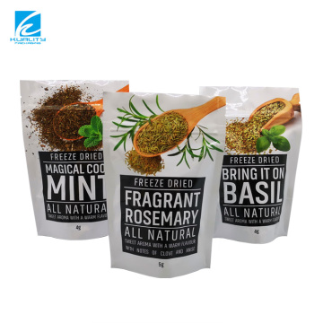 Customized Plastic Stand Up Pouch For Cumin