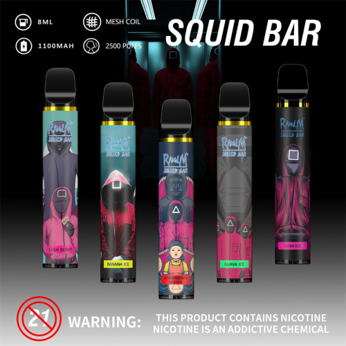 Orijinal Randm Squid Bar 2500puffs Tek Kullanımlık Vape