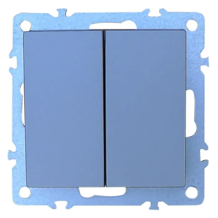 Toma de corriente europea alemana de 2 vías blanca