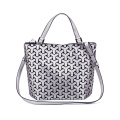 New designer wholesale price women casual tote custom handbag fashion matte geometric shoulder bags