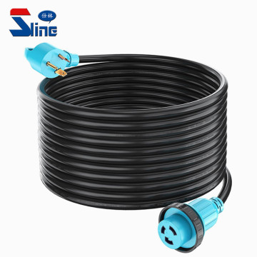 30 Amp RV Power Cord NEMA TT-30P to L5-30R with Grip Handle