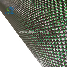 Tissu de fibra de carbono hybride vert à chaud