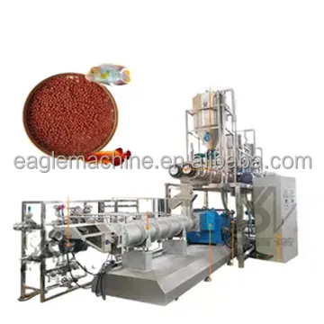 Twin Screw Fish Feed Extruder Machine for Jinan Eagle Fish Feed Floating Machine