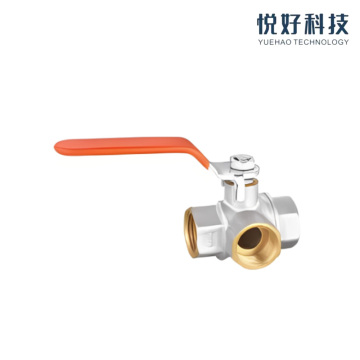Compact Micro Ball Valve in Chrome Finish