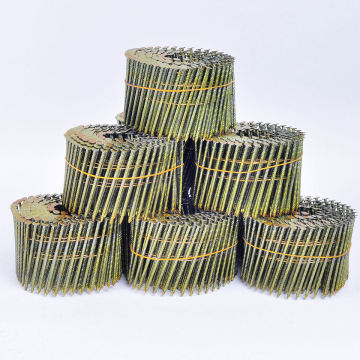 High Quality Factory Collated Screw Ring Helical Shank Wire Coil Nails for Wood Pallets and Pneumatic Nail Guns