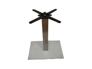 Polished and Brushed Stainless Steel Table Table Base