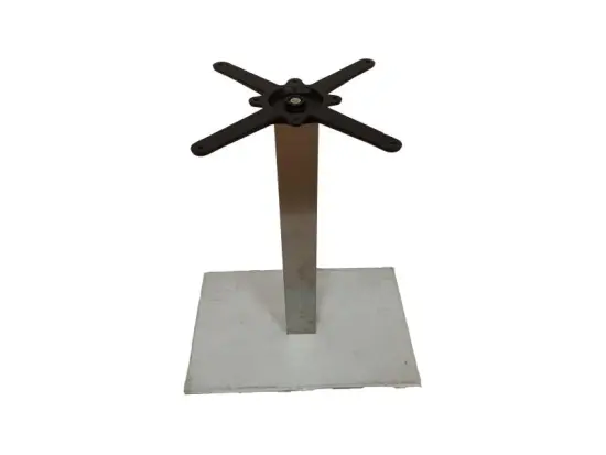 Polished and Brushed Stainless Steel Table Table Base