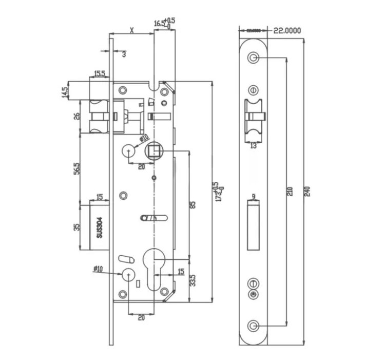 Mion-fhiosrachadh mun t-siostam glasaidh an-aghaidh meirle airson dorsan alùmanum
