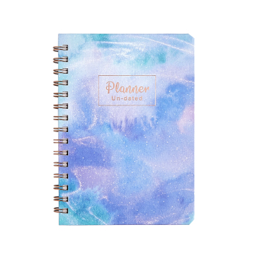 Paper hardcover undated Spiral planner