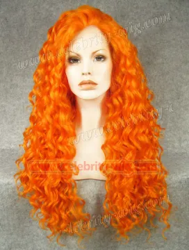Orange Drag Queen Rupaul Synthetic Lace Front Wig