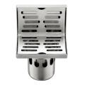 Stainless Steel Floor Drain with Wall Corner Design