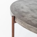 Betonowy stal ze stali nierdzewnej Elegancki trójpierski okrągły stół