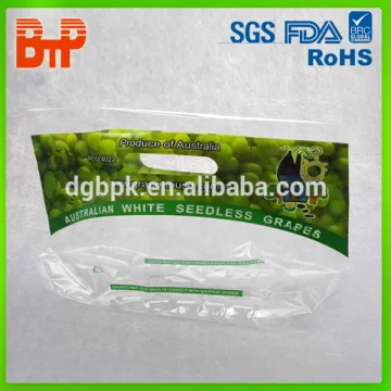 customized slider ziplock grape bag