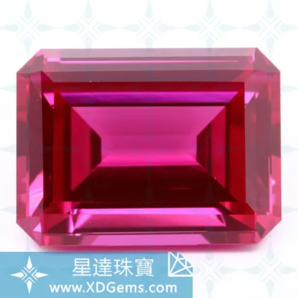 lab created synthetic ruby stone corundum gemstone