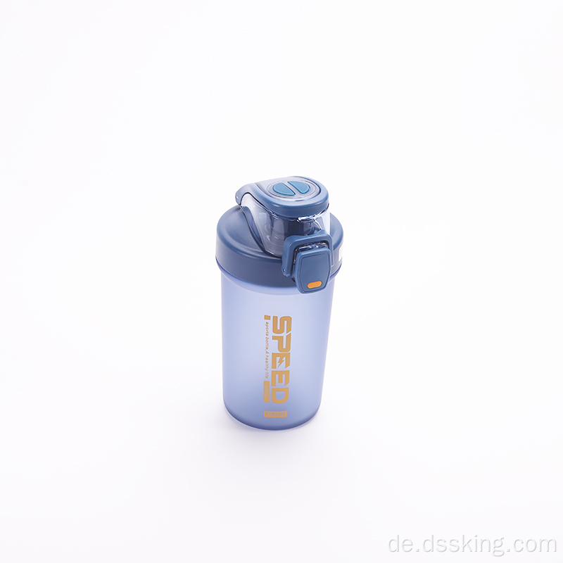 500 ml Wasserflasche mit Strohflasche Sport Cup mit Deckel und Stroh bunte Plastik -PP -Flaschen